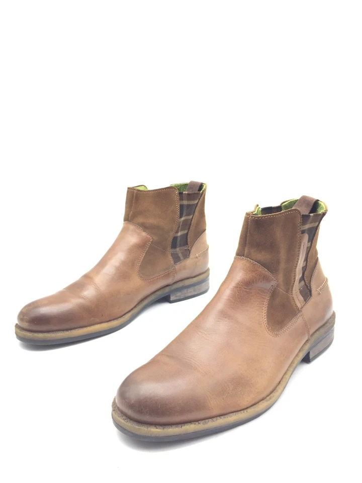 Camel Active Desierto Botas De Cuero Marrón Para Hombre T.47 US.12,5 UK.12 - Imagen 1 de 4