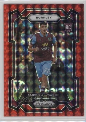 2023-24 Panini Prizm Premier League Red Mosaic Ameen Al-Dakhil #276 Rookie RC - Image 1 of 2