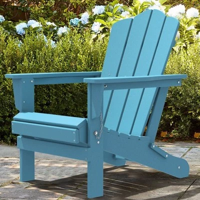 Silla Adirondack Plegable, Silla Adirondack Plegable HDPE Todo Clima Foto 1 de 4