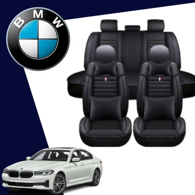 Juego completo de fundas para comer aptas para todos los coches BMW delanteras traseras impermeables imitación cuero Foto 1 de 4