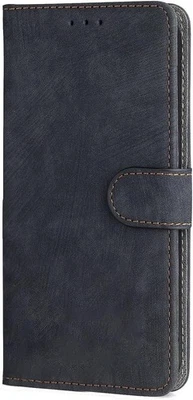 Leder Handyhülle Fairphone 6 Geldbörse RFID Schutz Schwarz