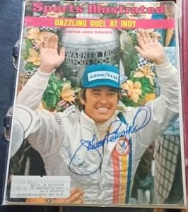 JOHNNY RUTHERFORD 3X INDY 500 CHAMPION SIGNED 1974 SPORTS ILLUSTRATED SI COA - Picture 1 of 1