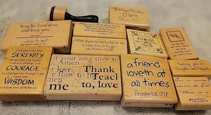 Lote de 11 sellos de goma cristianos, tema religioso - Imagen 1 de 11