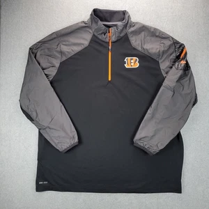 Cincinnati Bengals Nike Dri-Fit Quarter Zip On Field Pullover Men’s Size 3XL - Picture 1 of 11