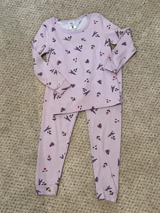 Lovey & Grink Girl's Size 5T Pajama Set Pink French Theme - Picture 1 of 4