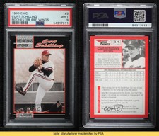 1990 Liberatore & Utter Rochester Red Wings Curt Schilling #14 PSA 9 MINT