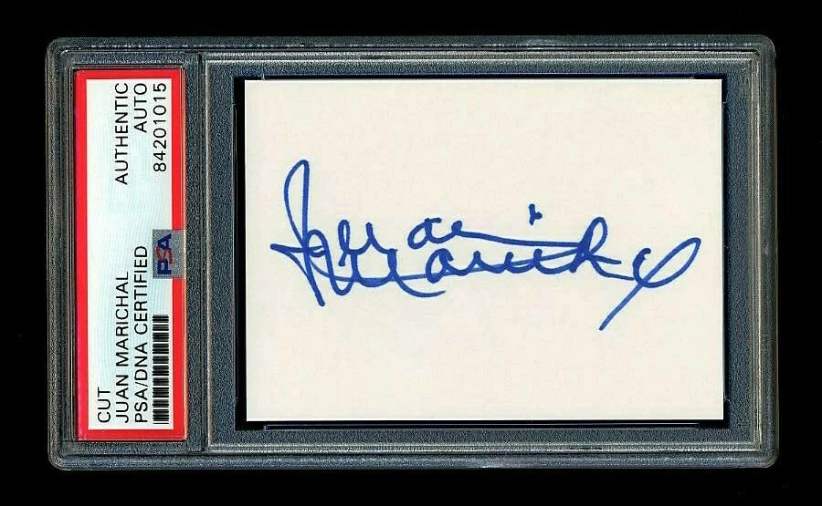 JUAN MARICHAL SIGNED MINT CUT PSA/DNA AUTOGRAPHED HOF SAN FRANCISCO GIANTS - Image 1 of 1