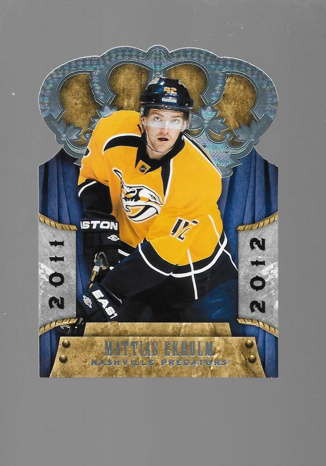 2011-12  Mattias Ekholm, Panini Crown Royale, Die-Cut - Image 1 of 2