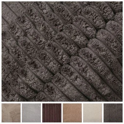 I WANT FABRIC LUXUS WEICHER SAMT HOCH NIEDRIG JUMBO CORD POLSTER SOFA KISSEN STOFF MATERIAL