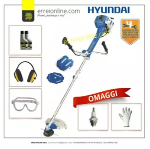 DECESPUGLIATORE HYUNDAI 35280 MOTORE 2TEMPI 50.8CC 2.2HP DOPPIA IMPUGNATURA SOFT - Foto 1 di 1