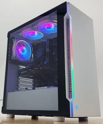 Gaming PC i7-6700 16GB RAM 1TB SSD RX 580 8GB Windows 11 Computer - Image 1 of 4