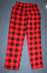 Wondershop Christmas Kid's Pajama Bottoms Red Black Plaid size M - Picture 1 of 1