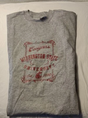 Washington State, Cougars, Shirt, Collage, Median, Grey, JERZEES - Image 1 of 3