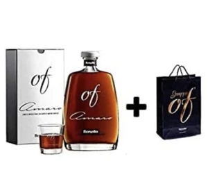 Amaro OF Bonollo 70 CL 30° Vol. con Base Grappa di Amarone Barrique + Shopper - Foto 1 di 1
