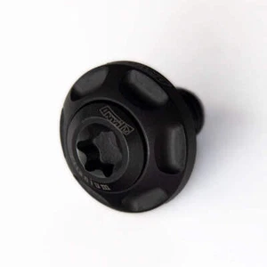 Titanium 1/4" - 20 x 1/2" Bolt with Custom 5/8" Dia. Washer Black PVD Coated - Foto 1 di 1