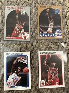 Lot Of 4 1990 Hoops HOF Michael Jordan Card, NM-MINT - Picture 1 of 6