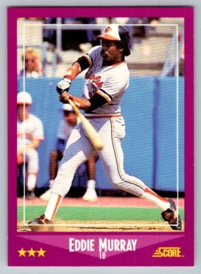1988 Score # 18 - Eddie Murray - Baltimore Orioles - Image 1 of 2