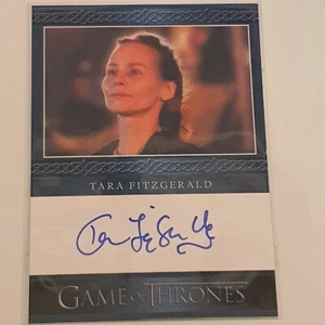 Game of Thrones Inflexions Tara Fitzgerald Autograph Auto Signed Blue Exclusive - Picture 1 of 2