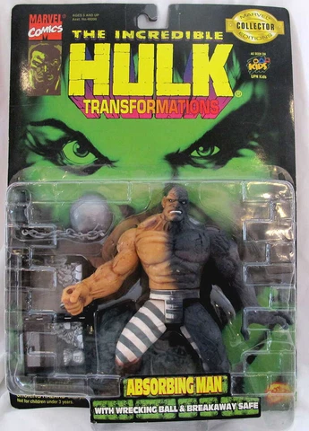 Toybiz Marvel Hulk Transformations Absorbing Man Legends Action Figure 6" Cover