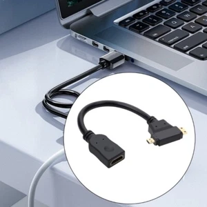 High Clear Hdmis to Mini Micros Hdmis Adapter Gold Plate Connectors - Zdjęcie 1 z 10