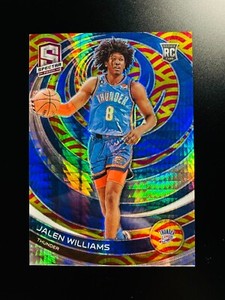 Jalen Williams 2022-23 Spectra Asia Tmall Hyper Red and Yellow /75 RC #160 OKC
