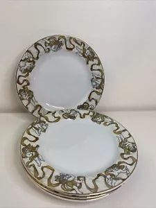 Set of 4 American Atelier "Heavenly Hosts" 8" Salad Plates - Picture 1 of 7