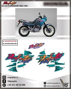 Adesivi NX 650 DOMINATOR 1993 - 1995 NX650 grafiche/stickers graphic - Picture 1 of 1