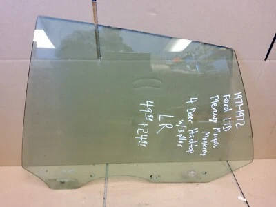 Ford LTD 1971-1972 Mercury Marquis Monterey conductor ventana trasera izquierda vidrio 4 puertas Foto 1 de 4