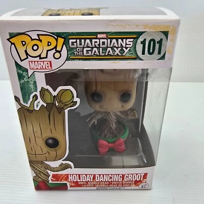 Funko POP! Vinilo Marvel #101 Holiday Dancing Groot (NUEVO en caja) Foto 1 de 2