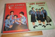 VTG Girls Guide Annual Girl Scouts 1959 1958 Book Lot Camping Hiking Tracking