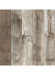 Tempaper Removable Peel & Stick Wallpaper 28 sq. ft Repurposed Wood New Sealed - Picture 1 of 7