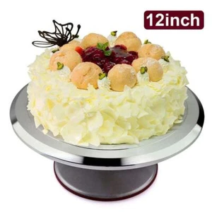 360 Giratorio Aluminio Placa para Tartas Soporte para Tartas Ø30cm Plato para Pasteles Soporte para Pasteles - Imagen 1 de 12