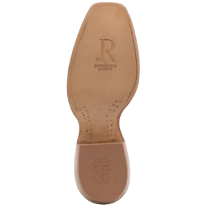 R. Watson Men's Mocha & Indian Orange Sueded Nile Crocodile Square Toe Boots RW - Picture 1 of 52