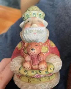 G DEBREKHT BEARY LOVABLE SANTA FOREST FRIENDS LMTD ED 748/1500 FIGUR RUSSIAN - Bild 1 von 3