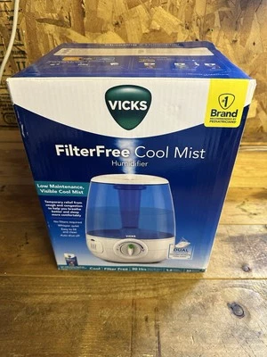 Vicks Humidifier Model V4600 Cool Mist Filter Free 1.2 Gallon Tested - Image 1 of 4