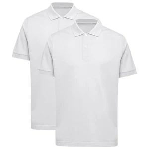 2er Pack Poloshirts Jungen Mädchen Schuluniform T-Shirts Kurzarm Alter 3-18 Jahre - Bild 1 von 37