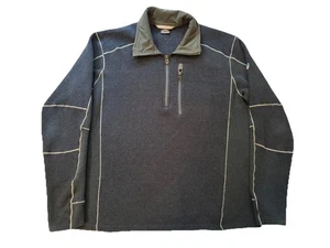 Kuhl Interceptr 1/4 Zip Pullover Sweater Herren Gr. XL Blau Outdoor Gorpcore - Bild 1 von 8