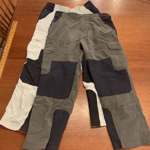 2 Pair Craghoppers Mens Size S Gray Bear Grylls Survivor Trouser Cargo Pants - Picture 1 of 13
