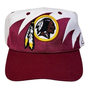 RARE Vintage 90s Washington Redskins Reebok Sharktooth SnapBack Hat NFL - Picture 1 of 9