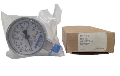 Wika Harrington 131.11 Bourdon Tube Pressure Gauge, SS, 2" Dial, 1/8" NPT, O2 - Image 1 of 4