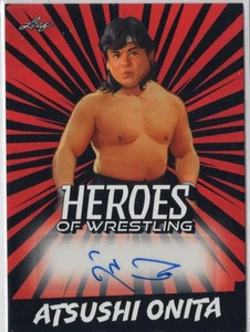 ATSUSHI ONITA FMW 2023 Leaf Heroes of Wrestling Red Auto #BA-AO1 Card - Picture 1 of 2
