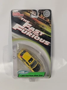 Racing Champions Fast and Furious 2003 Ford Focus SVT Yellow Series 11 Vintage - Picture 1 of 7