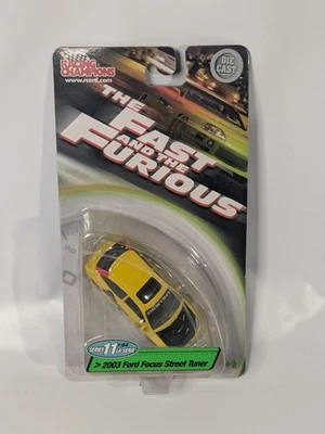 Racing Champions Fast and Furious 2003 Ford Focus SVT Yellow Series 11 Vintage - Image 1 of 4