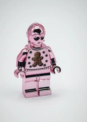 Lego Chrome Pink C-3PO Gingerbread Star Wars Christmas Edition New!! - Image 1 of 4