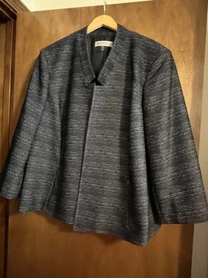 Chaqueta sin cuello Kasper Mod 24W gris Foto 1 de 4