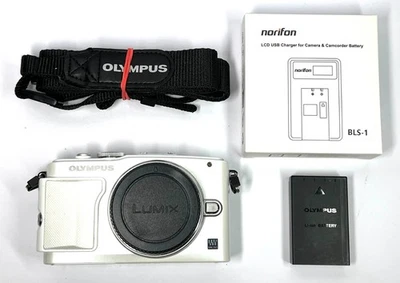 Cuerpo de cámara Olympus PEN E-PL6 Micro 4/3 en blanco **1359 disparos** #0370 Foto 1 de 4