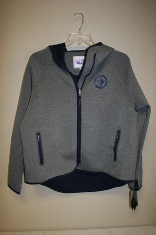 New G-III Alyssa Milano Touch NHL Winnipeg Jets Full Zip Hoodie Size Large Cover