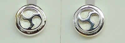 Orecchini Celtici In Argento 925 Unisex... Top Orecchini 7 Mm - Immagine 1 di 4