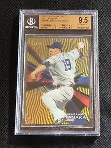 CARTA ARCOBALENO MASAHIRO TANAKA 2015 TOPPS HIGH TEK ORO ARCOBALENO BECKETT 9,5 GEMMA NUOVA DI ZECCA 30/35 - Foto 1 di 2
