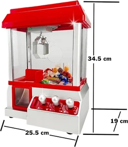 Retro Candy Grabber Claw Machine Toy Kids Party Fun Arcade Game - Picture 1 of 12
